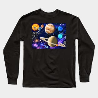 Planets of the Solar System Long Sleeve T-Shirt